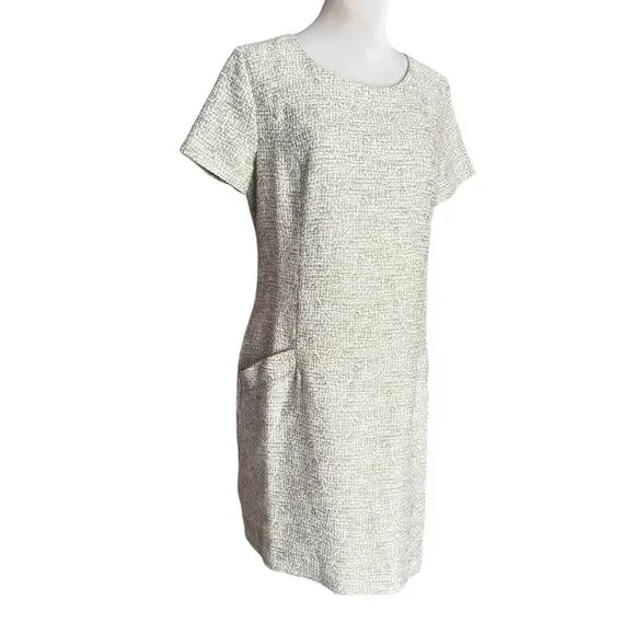 Womens Size 8 Southern Tide Seagrass Green Paislee Tweed Dress - Picture 4 of 9